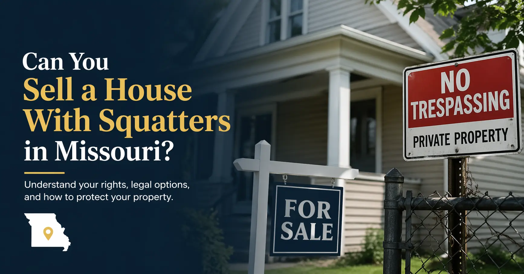 Can You Sell a House With Squatters in Missouri?