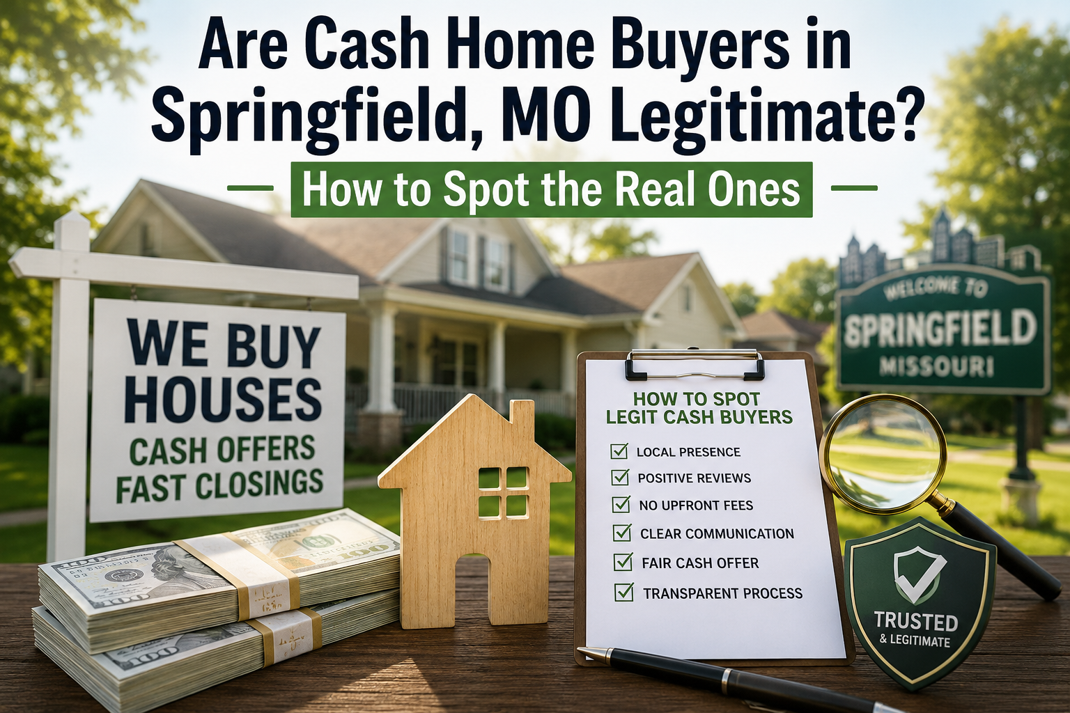 Are Cash Home Buyers in Springfield, MO Legitimate? How to Spot the Real Ones